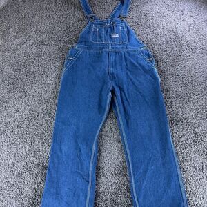 Big Smith Denim Overalls Men 38x30 Carpenter Jeans Vintage 80s Made in Russia